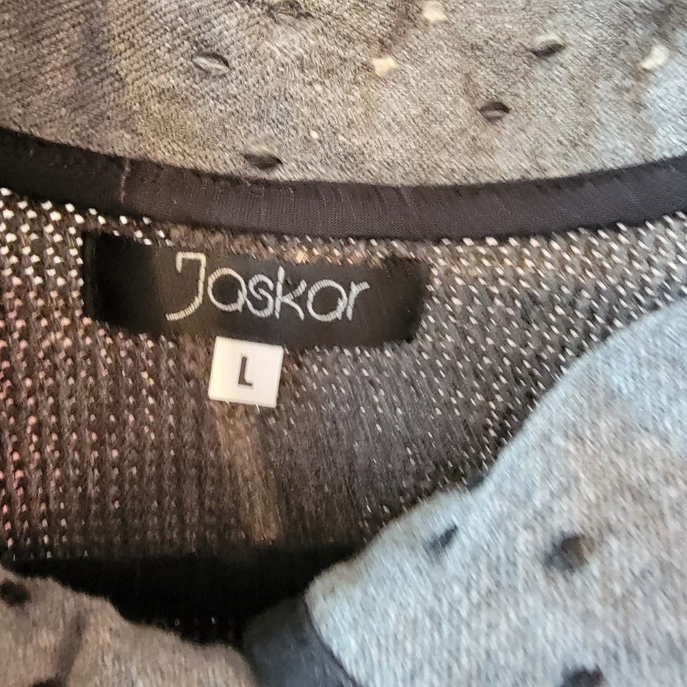 Jaskar Multi Pattern Grey Cardigan - Picture 8 of 8